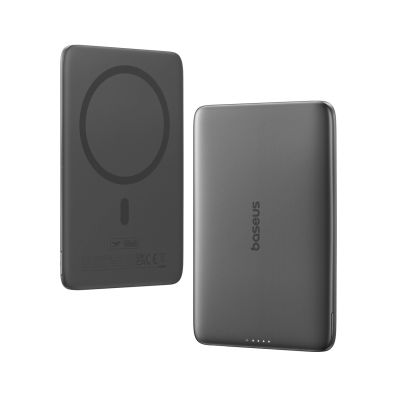 2. Powerbank Baseus PicoGo AM41 Ultra-Slim 5000mAh 20W kompatybilny z MagSafe z kablem Baseus Simple USB-C 60W 30cm - czarny