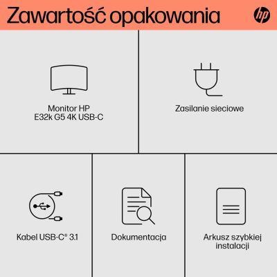 11. Monitor HP 31,5” E32k G5 4K (6N4D6AA)