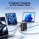 6. Stacja ładująca Tech-Protect DC240W-GaN 6 portów 4 x USB-C 2 x USB-A 240W QC3.0 - czarna