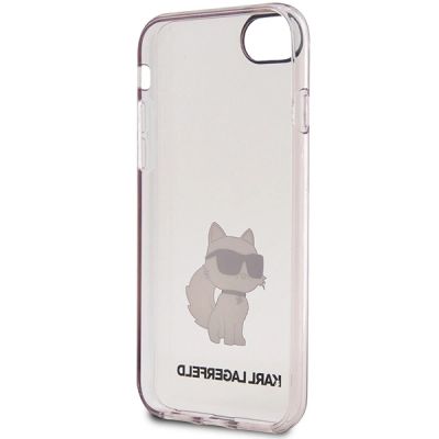 4. Etui Karl Lagerfeld Ikonik Choupette na iPhone 7 / 8 / SE 2020 / SE 2022 - różowe