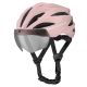 12. Kask rowerowy Rockbros z szybką, odpinane okulary z ochroną UV, unisex - brązowy