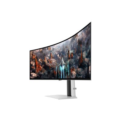 6. Samsung G93SC monitor komputerowy 124,5 cm (49") 5120 x 1440 px Dual QHD OLED Srebrny