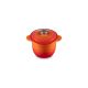 2. Garnek Le Creuset 41110180900460 COCOTTE 18 CM czerwony