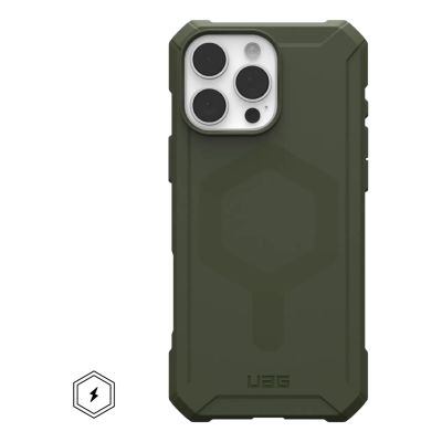 6. Etui UAG Urban Armor Gear Essential Armor MagSafe do Apple iPhone 16 Pro Max oliwkowy szary (przezroczysty)