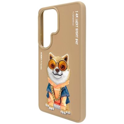 2. Etui Nimmy Glasses Cool Dog na Samsung Galaxy S26 Ultra - beżowe