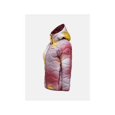 3. Kurtka puchowa damska Peak Performance AOP Helium Down Hood - aop rozmiar: m