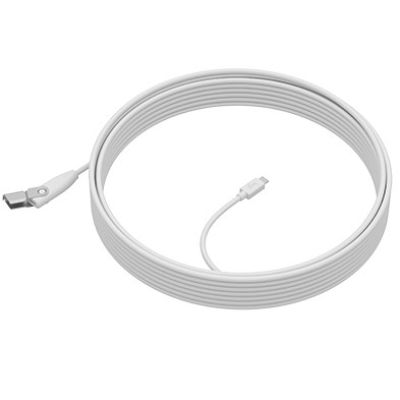 2. Logitech Rally Mic Pod Extension Cable Biały
