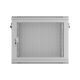 13. Szafa instalacyjna rack wisząca 19" 9U 600X450 szara drzwi perforowane Lanberg (flat pack)