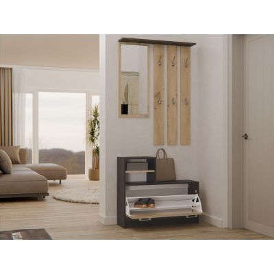 3. GARDEROBA SZAFKA NA OBUWIE ANTRACYT/ARTISAN