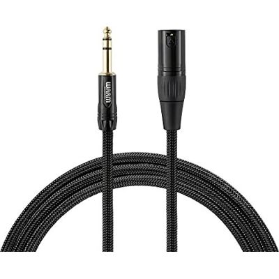 2. Warm Audio PREM-XLRM-TRSM-6 kabel audio 1,8 m XLR 6.35mm TRS Czarny