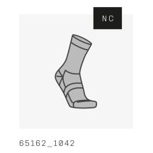 Skarpety rowerowe POC Cadence Road Long Sock szare