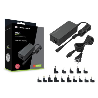 4. Conceptronic OZUL08B15 adapter zasilający/ inwentor Wewnętrzna 90 W Czarny