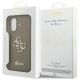 8. Etui Guess Silicone Big 4G Script na iPhone 17 - brązowe