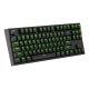 7. GENESIS Thor 404 TKL klawiatura Gaming USB QWERTY Amerykański międzynarodowy Czarny