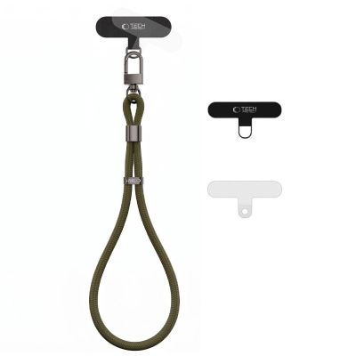 Smycz Tech-Protect C11S Rope Wrist Strap do telefonu - ciemnozielona