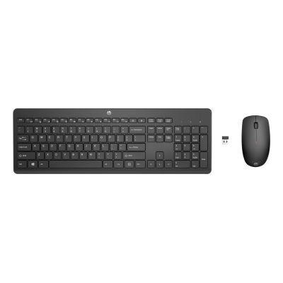 Zestaw klawiatura + mysz HP 230 Wireless Mouse and Keyboard Combo bezprzewodowe czarne 18H24AA#ABB