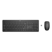 Zestaw klawiatura + mysz HP 230 Wireless Mouse and Keyboard Combo bezprzewodowe czarne 18H24AA#ABB