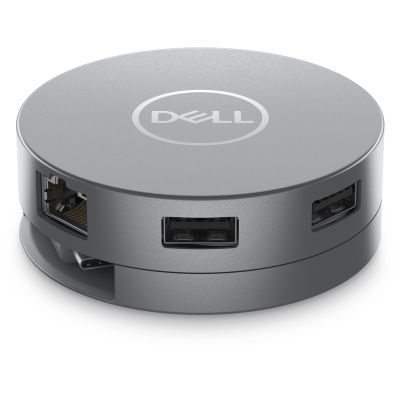 3. DELL DA305 Przewodowa USB 3.2 Gen 2 (3.1 Gen 2) Type-C Srebrny
