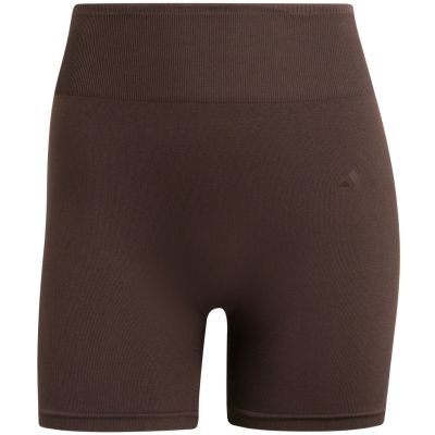 2. Spodenki damskie adidas Workout Essentials Knit 4 Inch Leggings brązowe KE5841