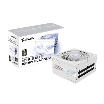 20. Zasilacz Gigabyte AORUS ELITE P1000W 80+ Platinum Modular PCIe 5.0 ICE (GP-AE1000PM PG5 ICE)