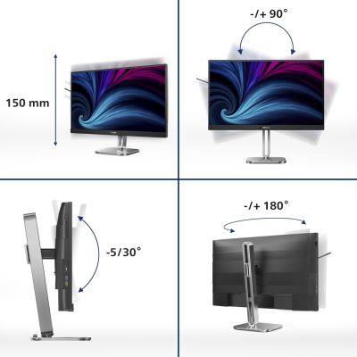 4. Philips 27B2U4601/00 monitor komputerowy 68,6 cm (27") 2560 x 1440 px Quad HD LCD Szary