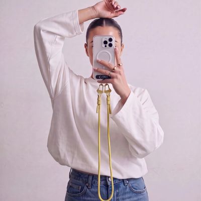 3. Smycz do telefonu Tech-Protect C5SD Rope CrossBody - żółta