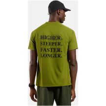 Koszulka z krótkim rękawem męska ODLO T-shirt crew neck s/s ESSENTIAL PRINT zielona