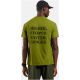Koszulka z krótkim rękawem męska ODLO T-shirt crew neck s/s ESSENTIAL PRINT zielona