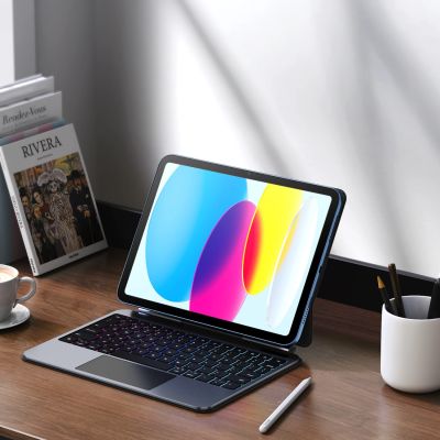 5. Etui z klawiaturą Dux Ducis (MK series) na iPad 10" (2022) iPad 11" (2025) - czarne