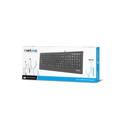 4. Klawiatura membranowa NATEC Barracuda NKL-0876 (USB 2.0; (US); kolor czarny)