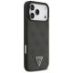 4. Etui Guess Leather 4G Triangle Strass MagSafe na iPhone 17 Pro Max - czarne