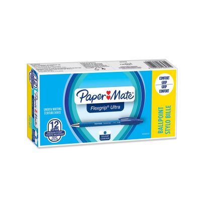 2. PAPER MATE Kugelschreiber Flexgrip Ultra RT M Blau 12 StĂĽck