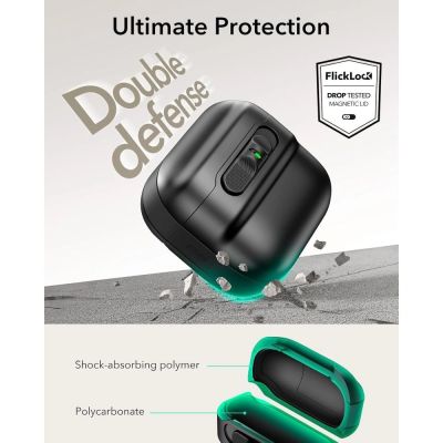 5. Etui ESR Pulse Halolock Magsafe na AirPods 4 - czarne