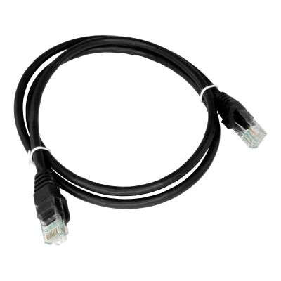 Alantec-Patch-cord U/UTP kat.5e PVC 0.25m czarny