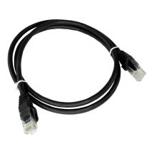Alantec-Patch-cord U/UTP kat.5e PVC 0.25m czarny