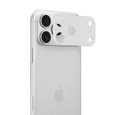 2. Osłona na wyspę aparatu Tech-Protect Camalloy Fit+ na iPhone 18 Pro - srebrna