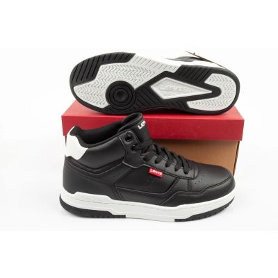 9. Levi's buty dziecięce sportowe John SE czarne młodzieżowe za kostkę