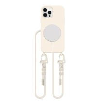 Etui Tech-Protect MagNecklace MagSafe na iPhone 12 / 12 Pro - beżowe