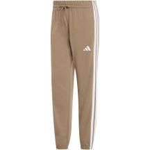 Spodnie damskie adidas Essentials 3-Stripes French Terry Cuffed beżowe KF8338