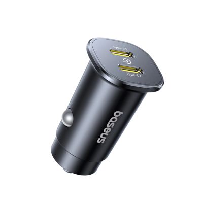 2. Ładowarka samochodowa Baseus GoTrip 2 x USB-C 30W - czarna