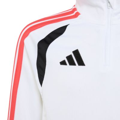 3. Bluza dla dzieci adidas Tiro 26 League Training Top biało-czarno-czerwona KR0370