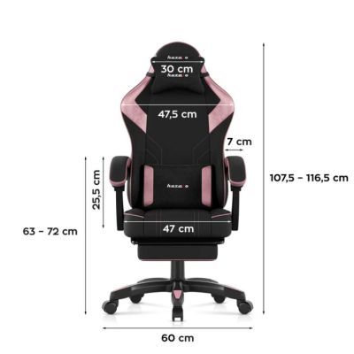 7. Fotel gamingowy Huzaro Force 3.7 Pink