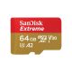 Karta pamięci MicroSDXC SanDisk EXTREME 64GB 170/80 MB/s A2 C10 V30 UHS-I U3