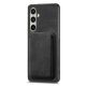 2. Etui na Samsung Galaxy A56 5G ze skóry syntetycznej z odpinanym uchwytem na karty kompatybilne z MagSafe - czarne