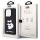 8. Etui Karl Lagerfeld Rubber Choupette 3D na iPhone 14 Pro - czarne