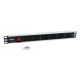 4. Equip 333318 rozdzielacz zasilania PDU 12 x gniazdo sieciowe 1U Czarny, Srebrny