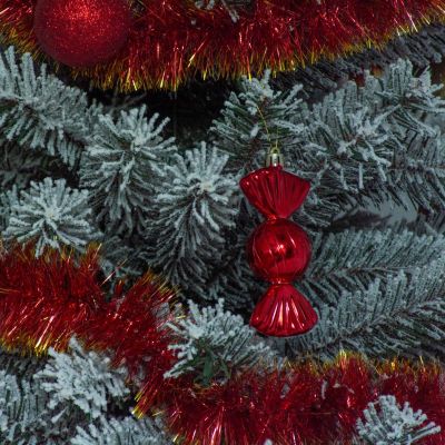 9. BOMBKA FORMÓWKA PLASTIKOWA BEZPIECZNA CUKIERKI 6SZT MICA CZERWONE