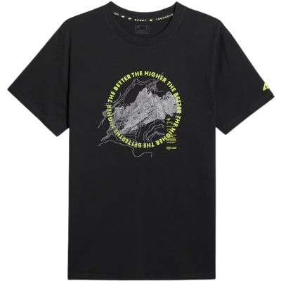 2. Koszulka męska 4F M2822 głęboka czerń 4FWSS26TTSHM2822 20S