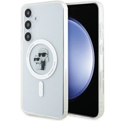 Etui Karl Lagerfeld IML Karl&Choupette MagSafe na Samsung Galaxy S24 - przezroczyste