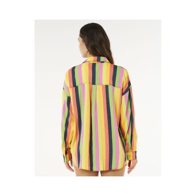 2. Koszula damska RIP CURL Neon Stripe Relaxed Shirt multikolor